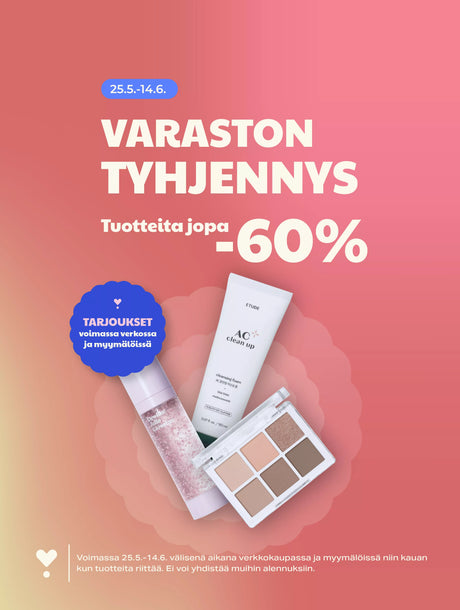 Varastontyhjennyt - Tuotteita jopa -60%