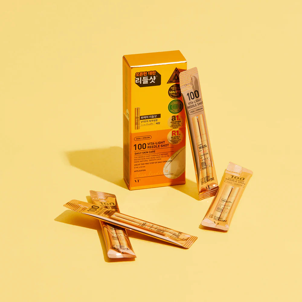 [VT Cosmetics] Vita-Light Reedle Shot 100 Stick Pouch (10pcs)